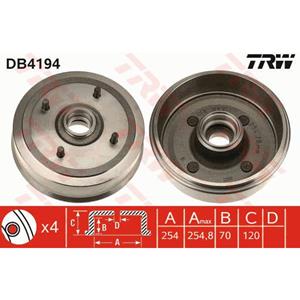 Trw Remtrommel  DB4194