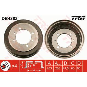 Trw Remtrommel  DB4382