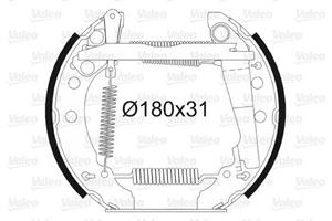 Bremsbackensatz Hinterachse Valeo 554529