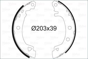 Bremsbackensatz Hinterachse Valeo 562041