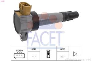 FACET Zündspule OPEL,FIAT,NISSAN 9.6453 71750222,71768140,71768298 Einzelzündspule 71768580,224484A00C,4701049,4701614,4709290,4711572,93194165