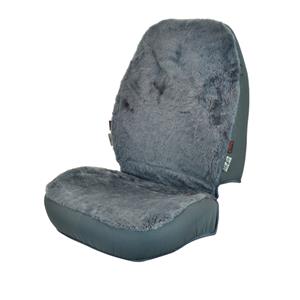 Carpoint Stoelhoes schapenvacht antraciet