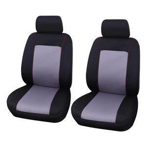Carpoint Stoelhoesset Lisboa 4-delig zwart/grijs
