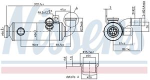 Kühler, Abgasrückführung Nissens 989274