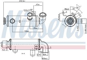 Kühler, Abgasrückführung Nissens 989276