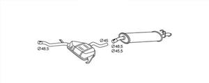Lancia Einddemper - Easy2Fit Kit - Set met montagedelen