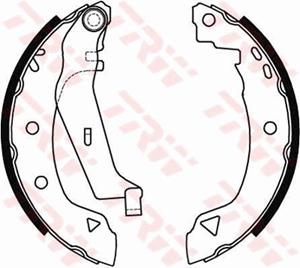 Bremsbackensatz Hinterachse TRW GS8538