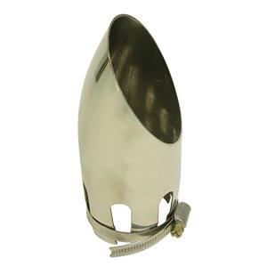 Carpoint Uitlaatsierstuk inox, gebogen 30-54mm.
