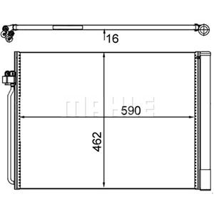 Mahle Condensator, airconditioning BEHR  AC 405 000S