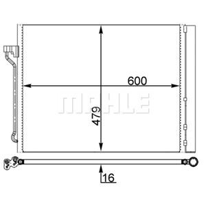 Mahle Condensator, airconditioning BEHR  AC 463 000S