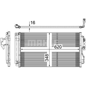 Mahle Condensator, airconditioning BEHR  AC 652 000S