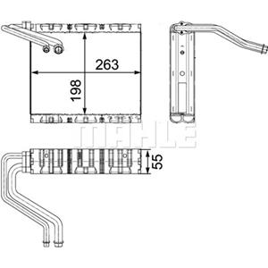 Mahle Verdamper, Airconditioner BEHR  AE 85 000P