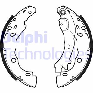Bremsbackensatz Hinterachse Delphi LS1975