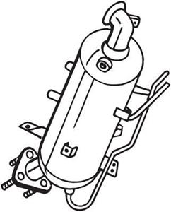 Ruß-/Partikelfilter, Abgasanlage Bosal 095-573