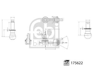 febibilstein Stange/Strebe, Stabilisator Hinterachse Febi Bilstein 175622