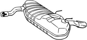 Opel Einddemper