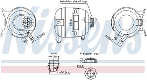 Ausgleichsbehälter, Kühlmittel Nissens 996293