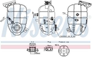 Ausgleichsbehälter, Kühlmittel Nissens 996325