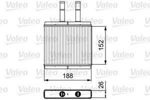 Wärmetauscher, Innenraumheizung VALEO 812442