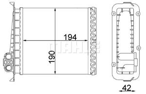 mahleoriginal Wärmetauscher, Innenraumheizung Mahle Original AH 106 000S