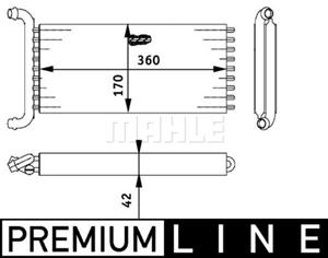 mahleoriginal Wärmetauscher, Innenraumheizung Mahle Original AH 113 000P