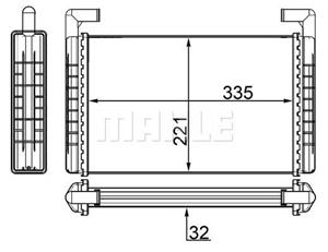 Renault Trucks Kachelradiateur, interieurverwarming