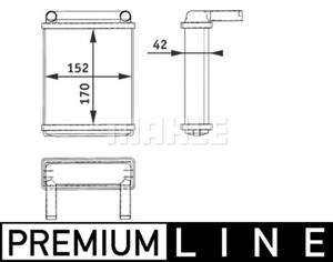 Mercedes-Benz Kachelradiateur, interieurverwarming