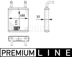 Mercedes-Benz Kachelradiateur, interieurverwarming