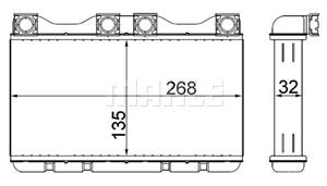 Bmw Kachelradiateur, interieurverwarming