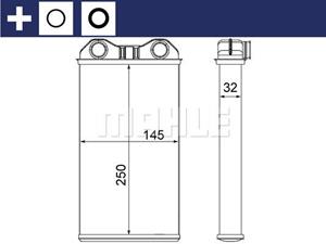 Opel Kachelradiateur, interieurverwarming