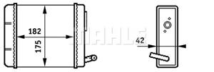 Fiat Kachelradiateur, interieurverwarming