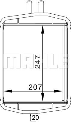 Ford Kachelradiateur, interieurverwarming