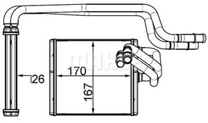 Ford Kachelradiateur, interieurverwarming