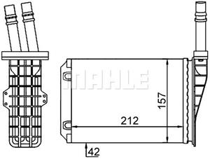 Renault Kachelradiateur, interieurverwarming
