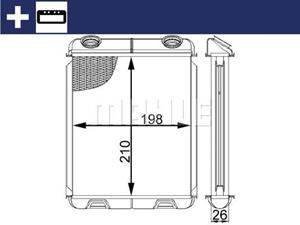 Renault Kachelradiateur, interieurverwarming