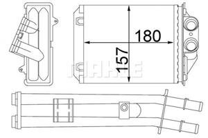 mahleoriginal Wärmetauscher, Innenraumheizung Mahle Original AH 213 000S