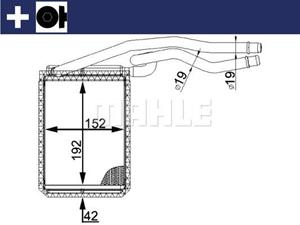 Ford Kachelradiateur, interieurverwarming