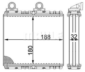 Saab Kachelradiateur, interieurverwarming