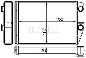 mahleoriginal Wärmetauscher, Innenraumheizung Mahle Original AH 225 000S