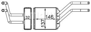 Ford Kachelradiateur, interieurverwarming