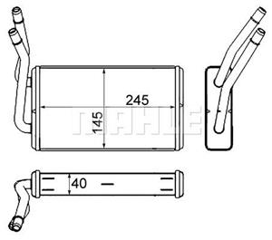 Ford Kachelradiateur, interieurverwarming