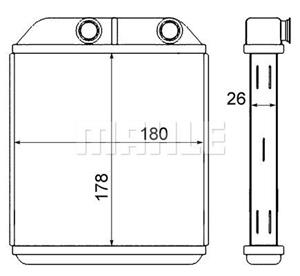 mahleoriginal Wärmetauscher, Innenraumheizung Mahle Original AH 237 000S