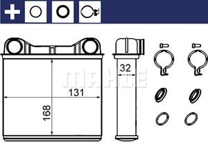 Mercedes-Benz Kachelradiateur, interieurverwarming