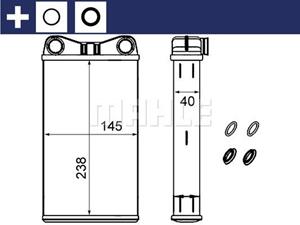 mahleoriginal MAHLE ORIGINAL Wärmetauscher AUDI,SEAT AH 239 000S 8E2820031 Plattenwärmetauscher,Heizungskühler,Wärmetauscher, Innenraumheizung