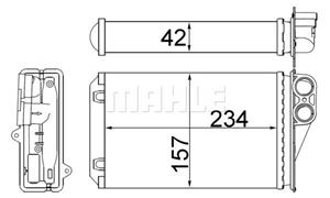 mahleoriginal Wärmetauscher, Innenraumheizung Mahle Original AH 248 000S