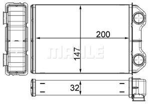 mahleoriginal Wärmetauscher, Innenraumheizung Mahle Original AH 251 000S