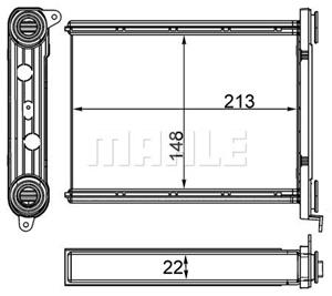 mahleoriginal Wärmetauscher, Innenraumheizung Mahle Original AH 259 000S