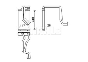 Citroen Kachelradiateur, interieurverwarming