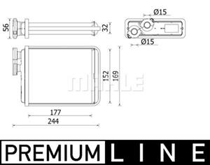 mahleoriginal Wärmetauscher, Innenraumheizung Mahle Original AH 277 000P