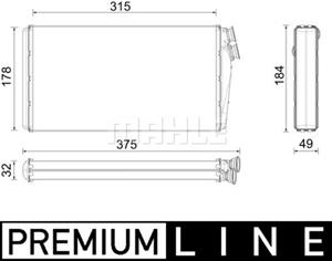 Renault Trucks Kachelradiateur, interieurverwarming